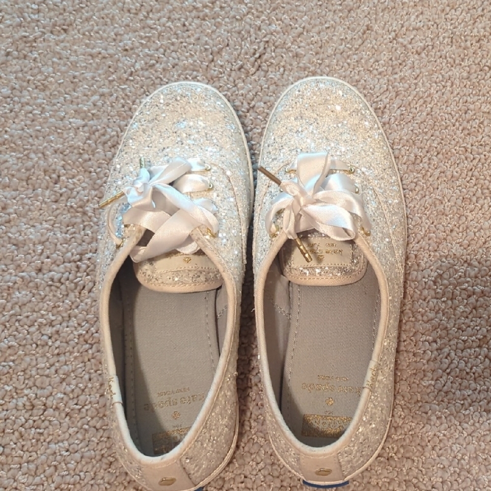 Keds Women's Silver Glitter Sneakers